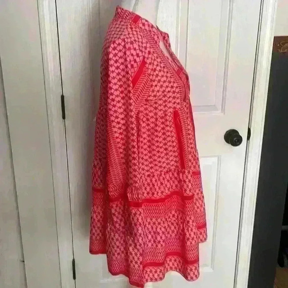 Coral Boho Dress Size Small   - Picture 5 of 6